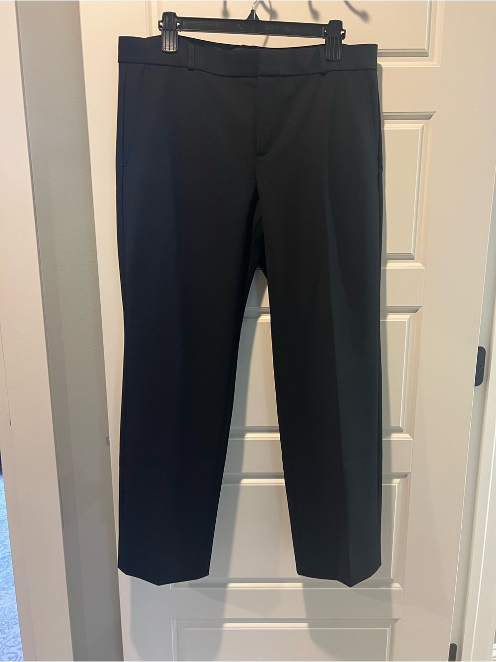 Banana Republic Black Straight-Leg Dress Trousers